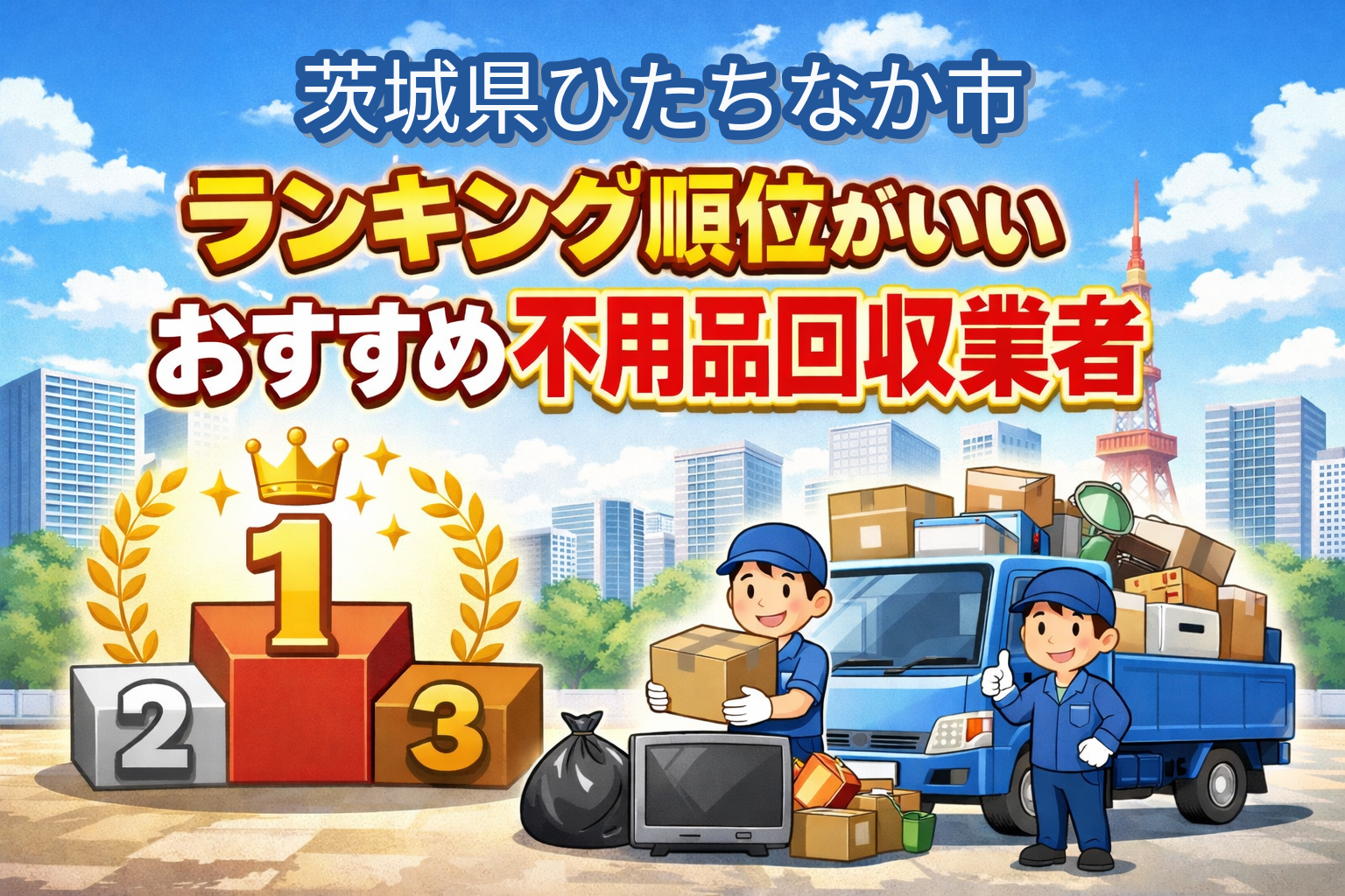 茨城県ひたちなか市　ランキング順位がいいおすすめ不用品回収業者